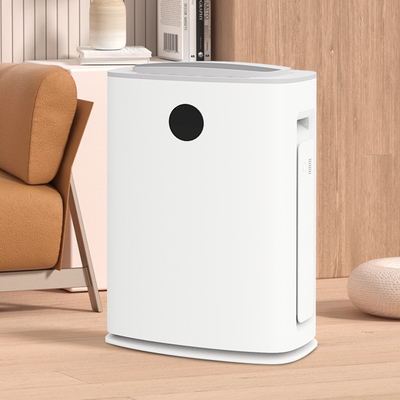 Tangki Air 5.5L Putih Indoor Rotary Dehumidifier Dengan Pre Filter Air Purifier