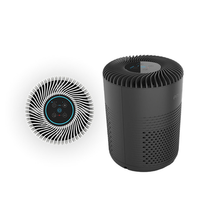 Warna Hitam Pembersih Udara Desktop Indoor Kecil Untuk Penggunaan Keluarga