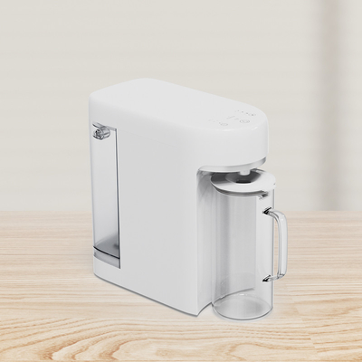 75GPD Mini Air Filter Countertop Ro Purifier Air Dengan Carafe Kaca